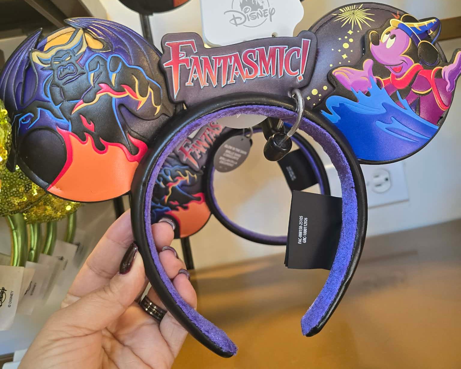 Sorcerer Mickey & Chernabog Fantasmic Minnie Mouse Ears Headband