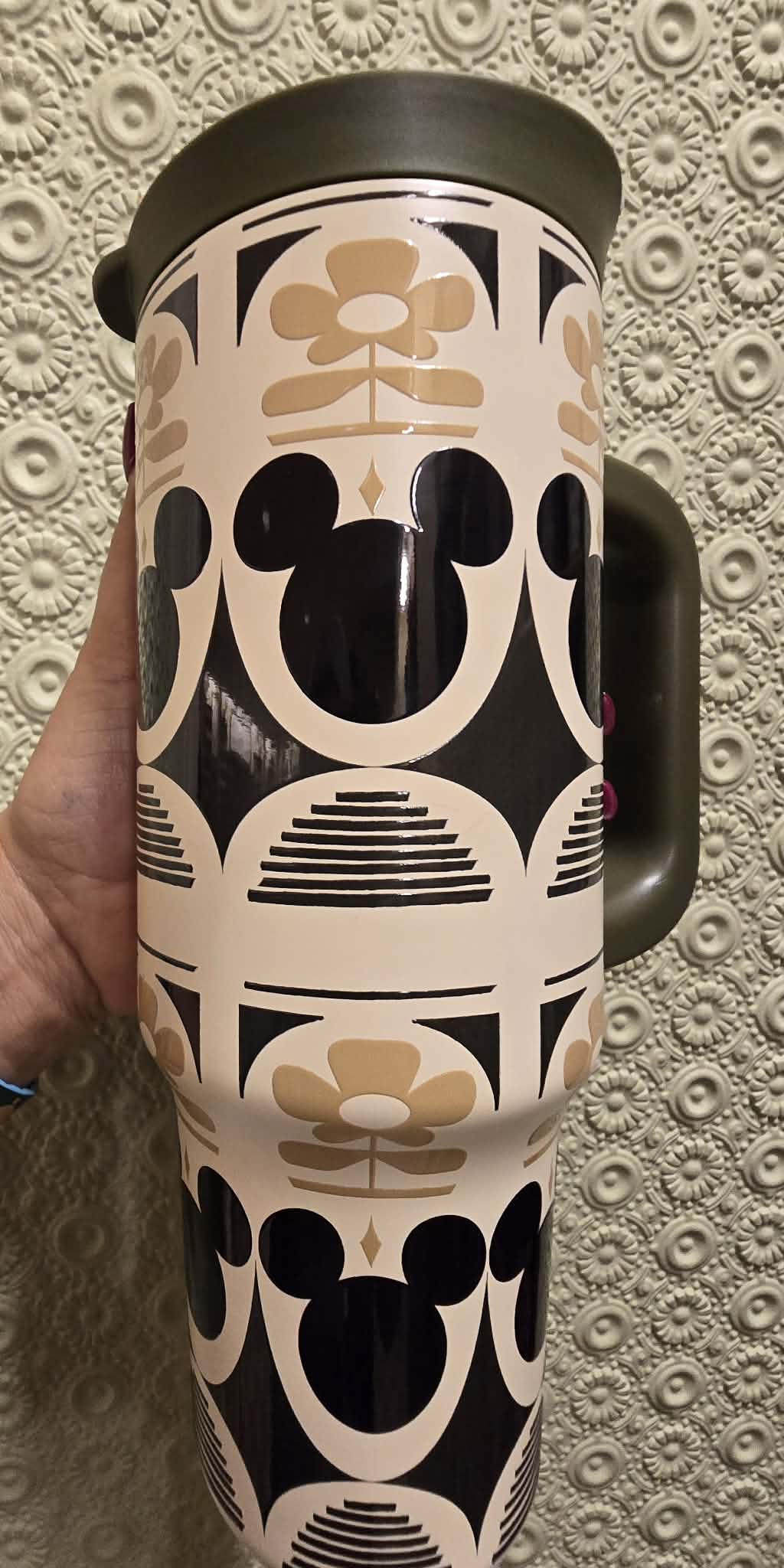 Mickey Icons & Flowers Disney Parks Tumbler 30 oz.