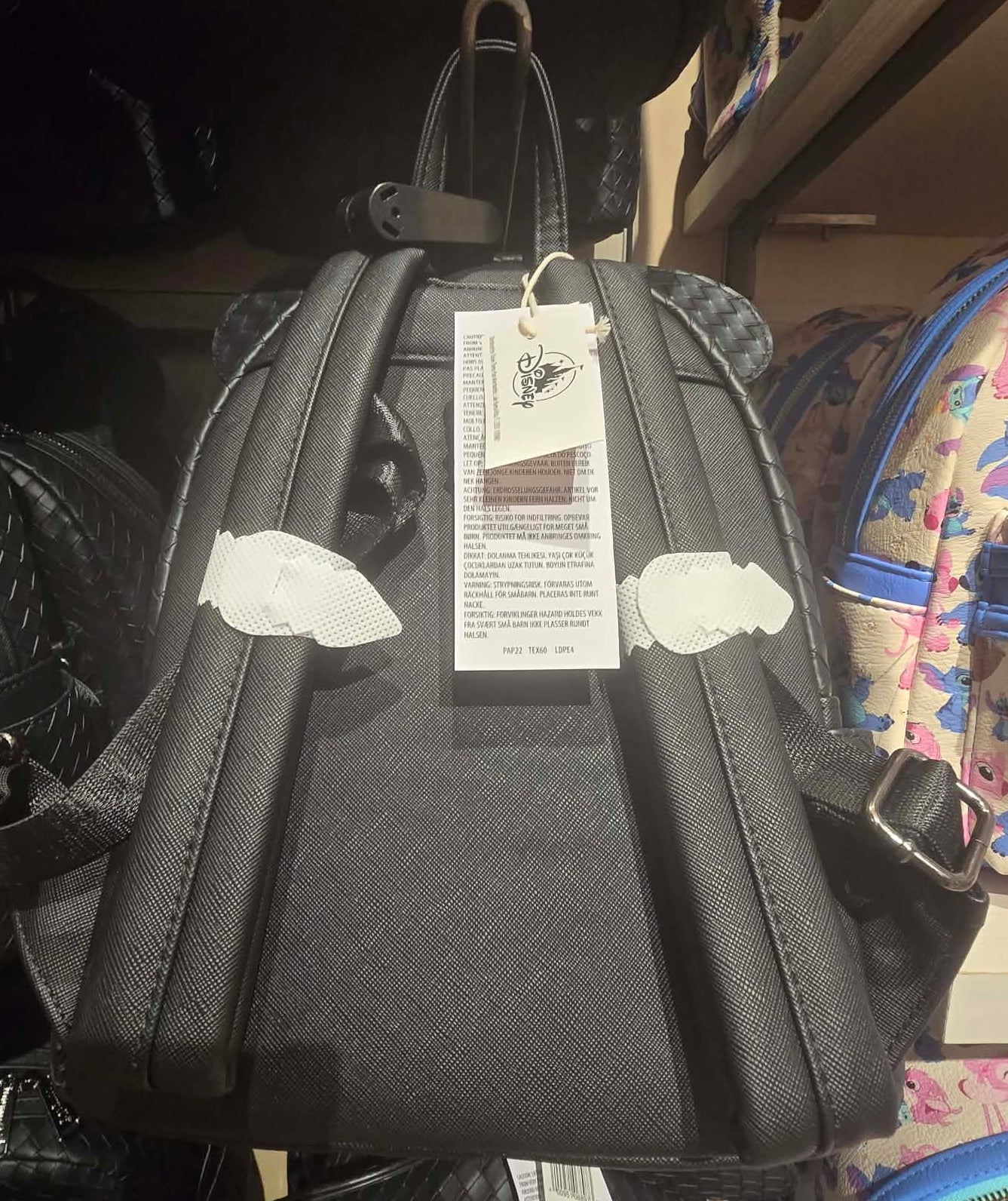 Mickey Mouse Woven Black Loungefly Backpack