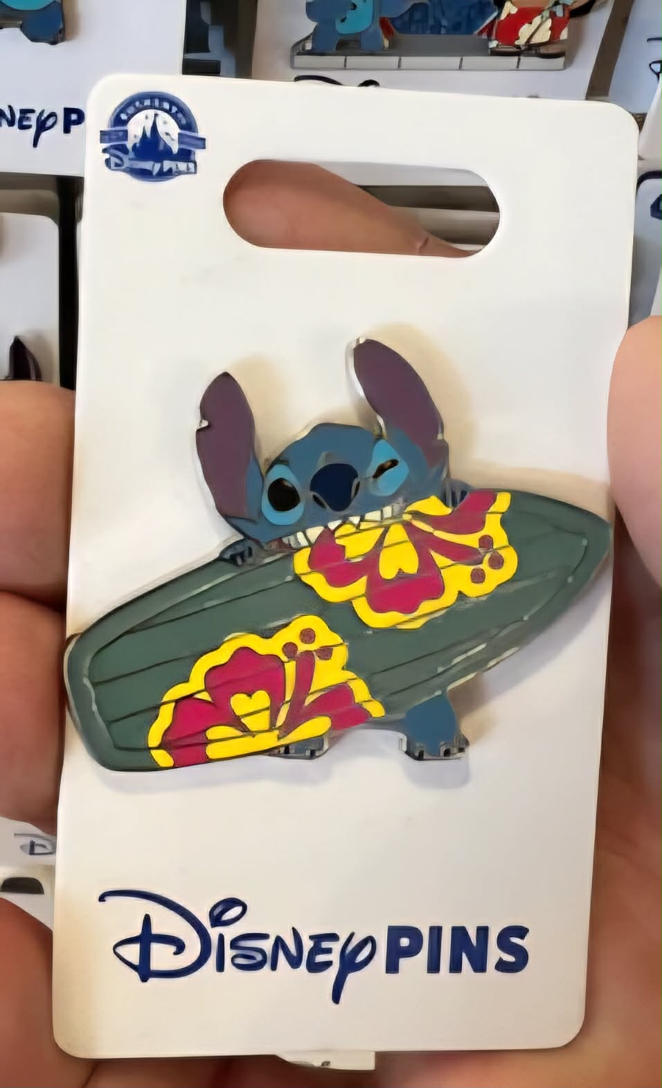 Surfboard Stitch Disney Pin