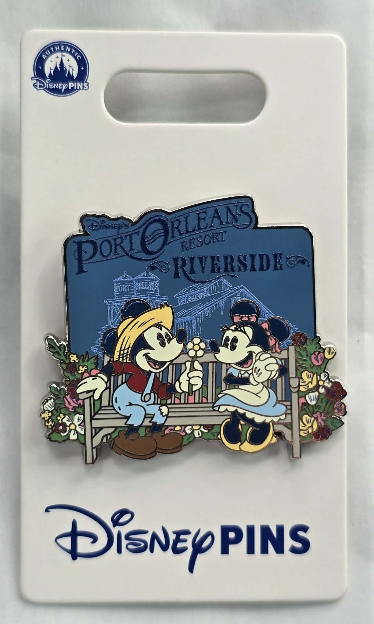 Disney World Port Orleans Resort Riverside Pin - Mickey and Minnie Mouse