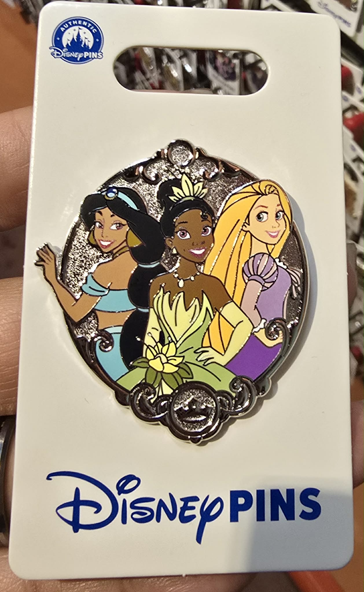 Disney Park Princess Pin - Tiana, Rapunzel & Jasmine