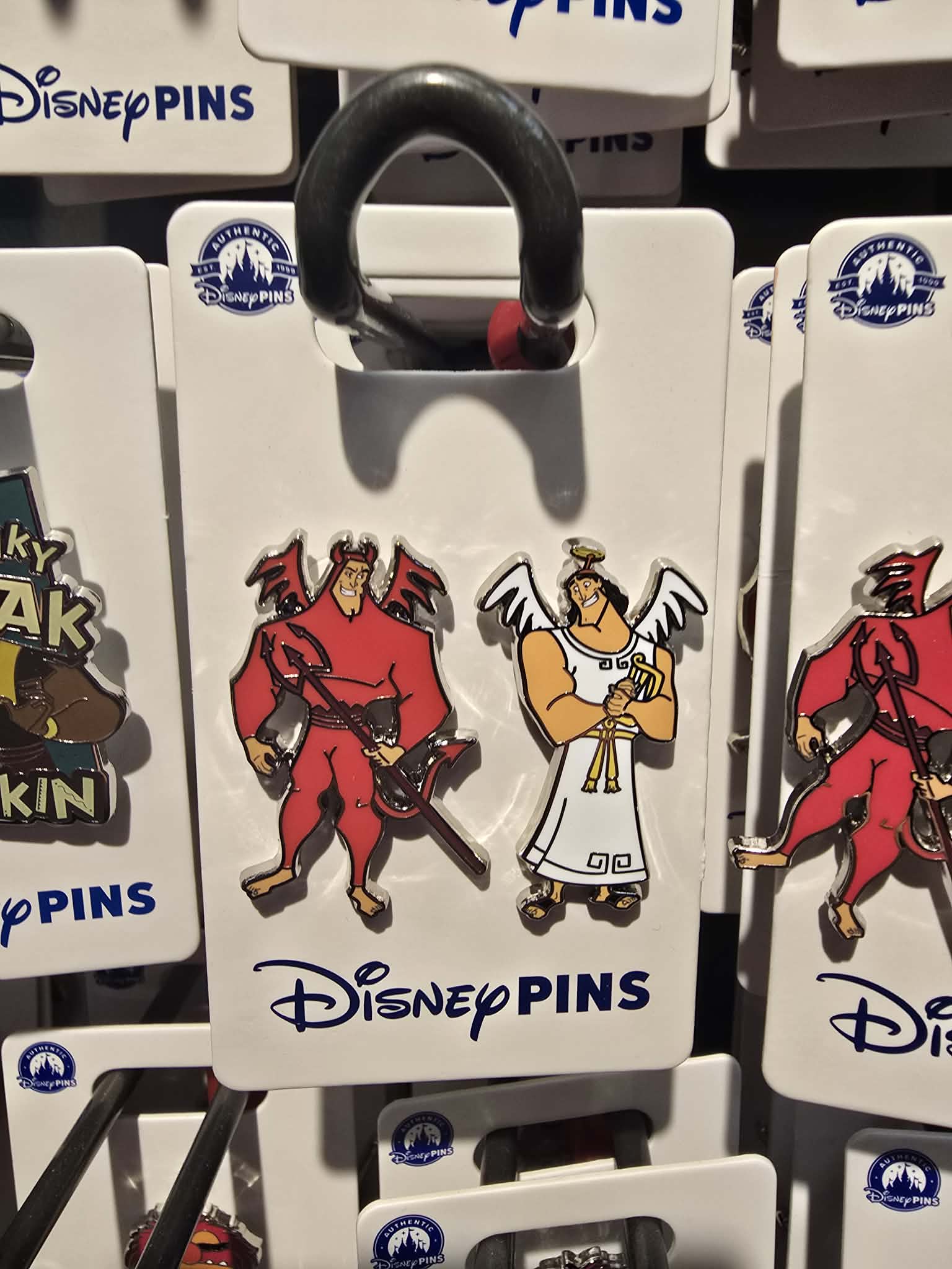 Disney Parks Emperor's New Groove Kronk Angel & Devil 2 Pin Set