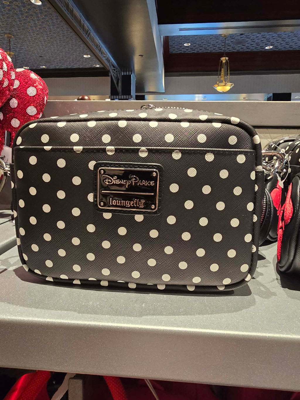 Disney Parks Minnie Mouse Loungefly Crossbody and Coin Pouch Set