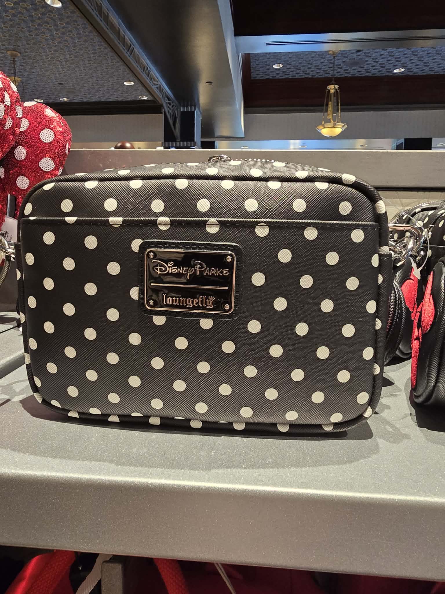 Disney Parks Minnie Mouse Loungefly Crossbody and Coin Pouch Set