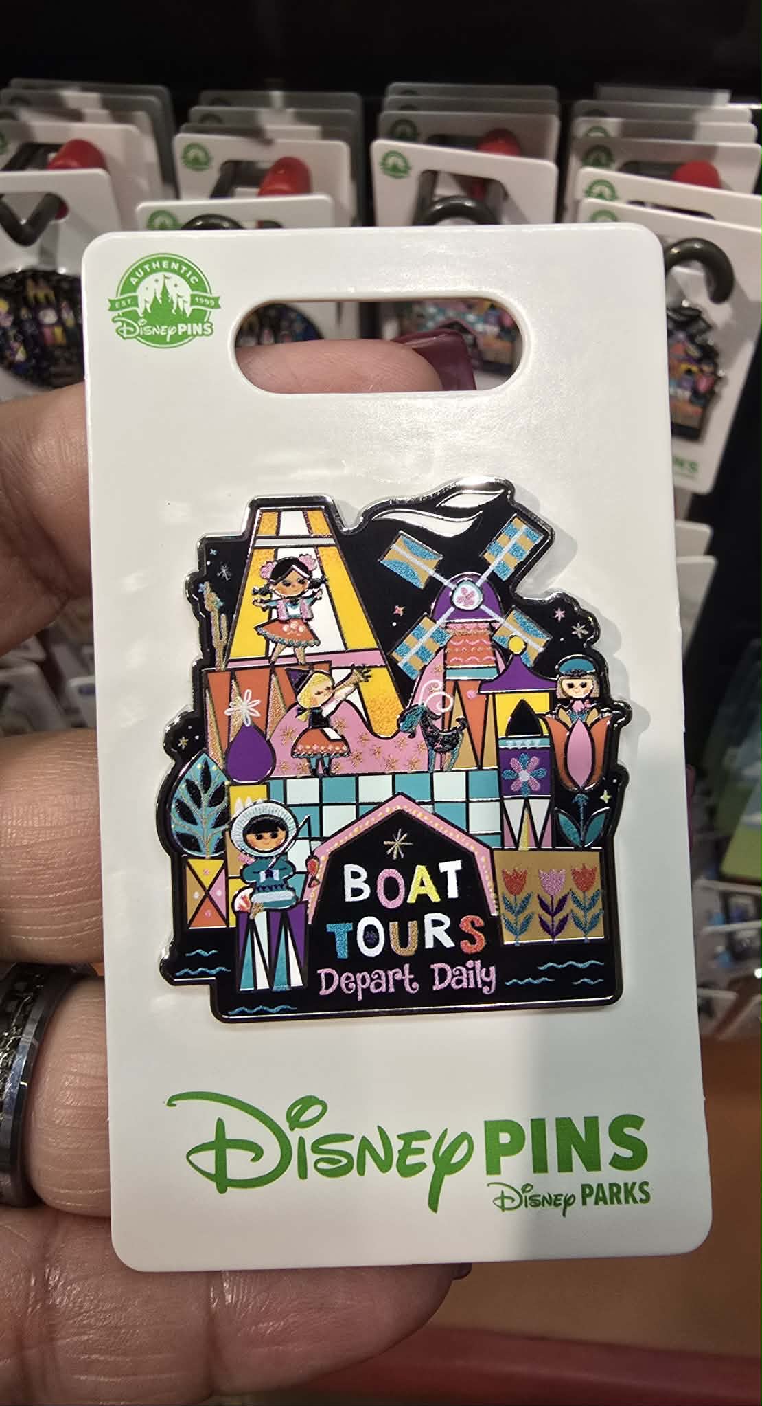 Its a small world boat tours disney pin