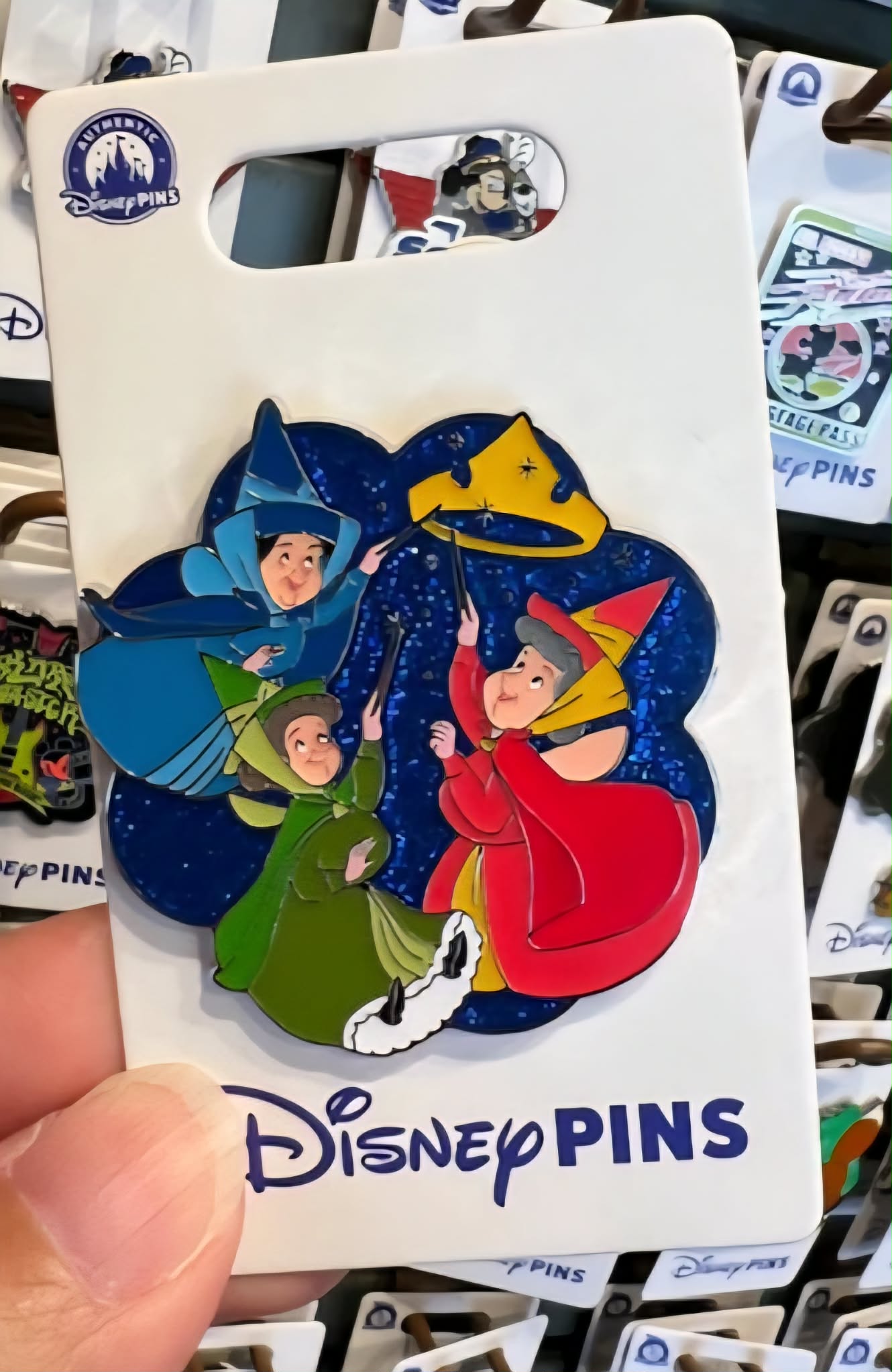 Sleeping Beauty Fairies with Crown Disney Pin
