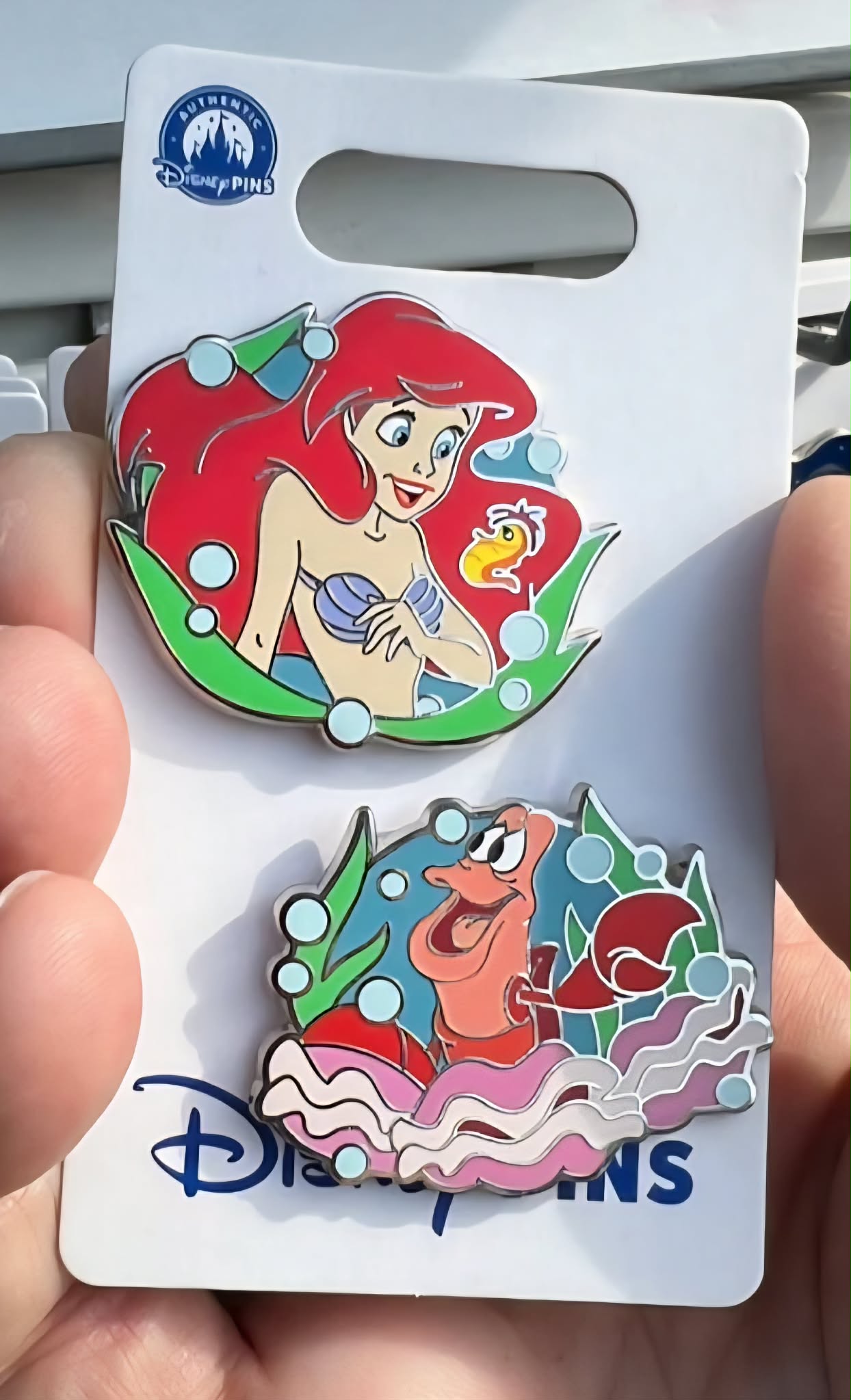 Ariel & Sebastian Disney Pin Set