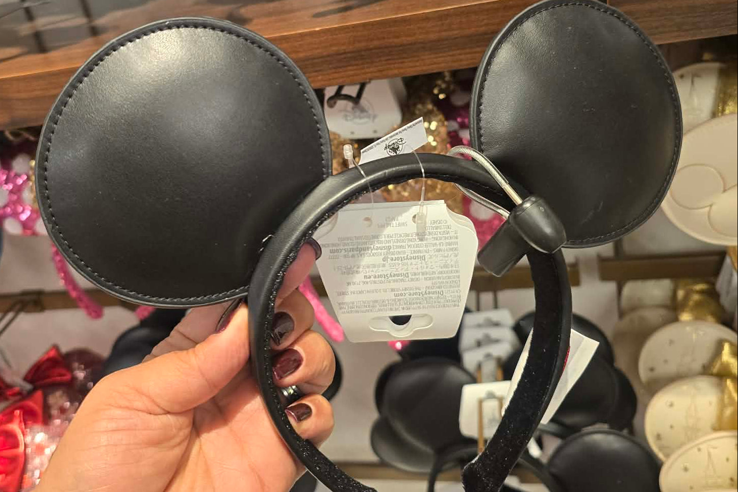 Autograph Mickey Ears Headband Disney Ears Black