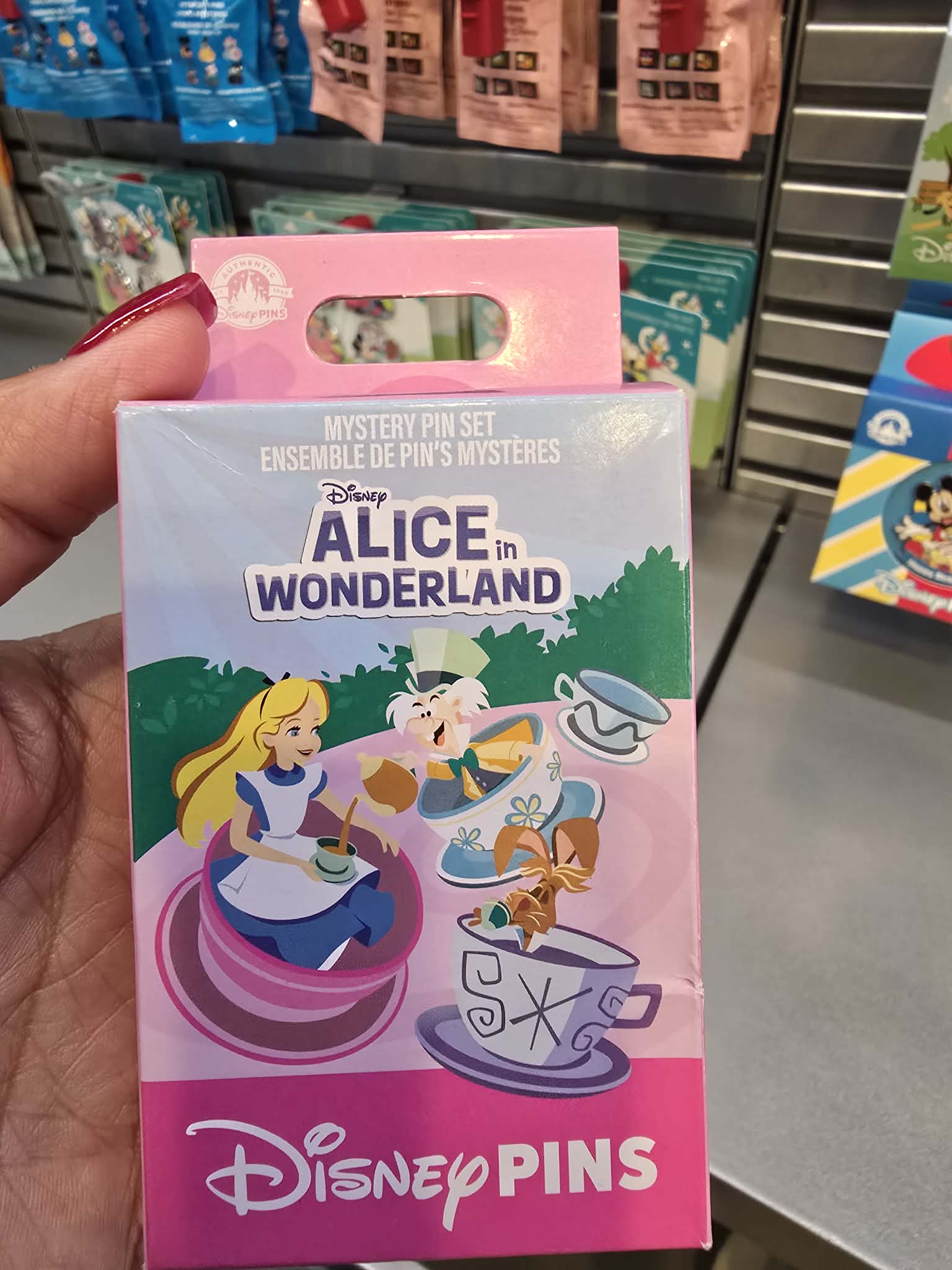 Alice in Wonderland Disney Pin Mystery Box - 2 Pins Inside