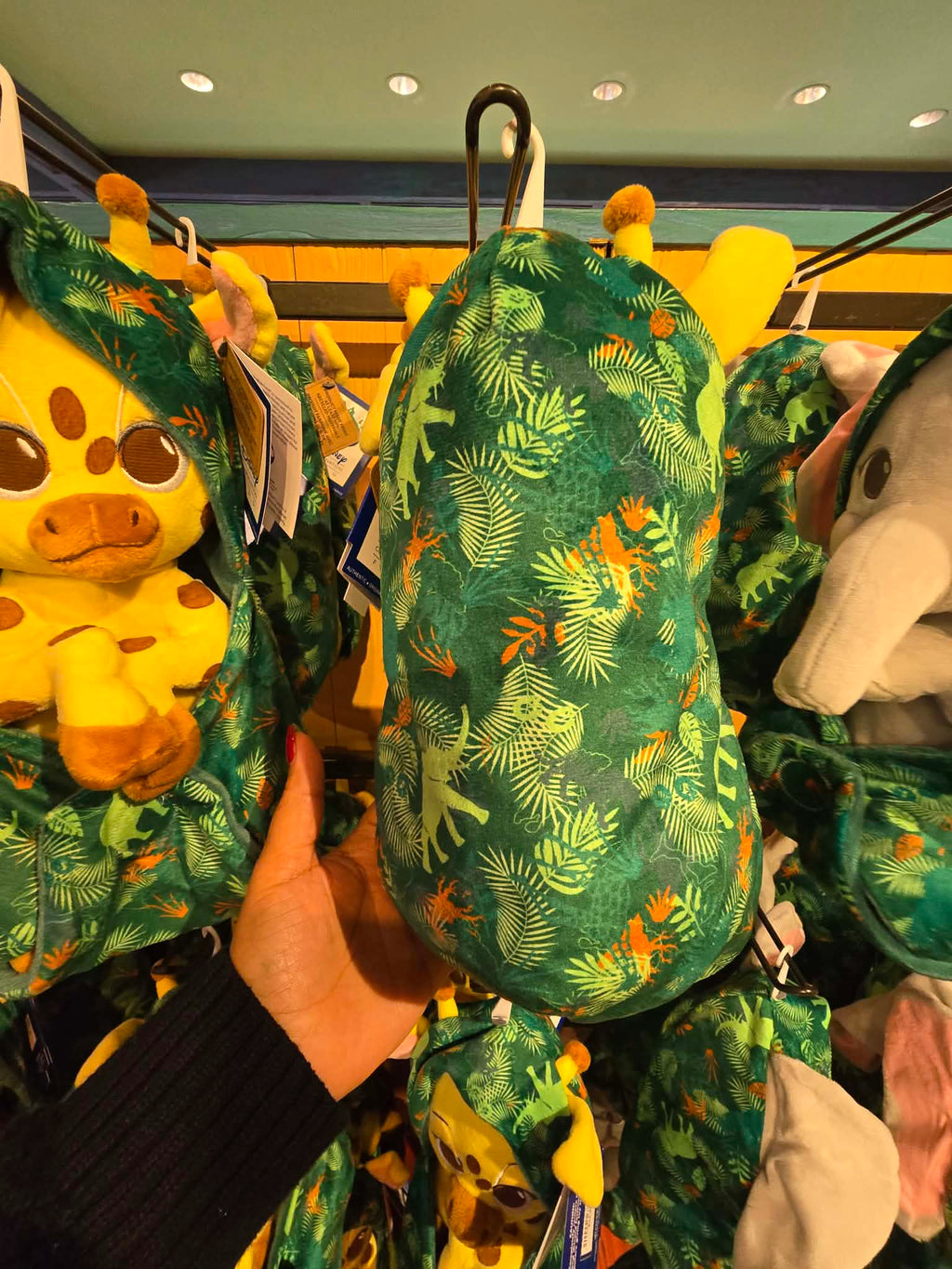 Disney Parks Animal Kingdom Giraffe Plush Baby Hooded Blanket