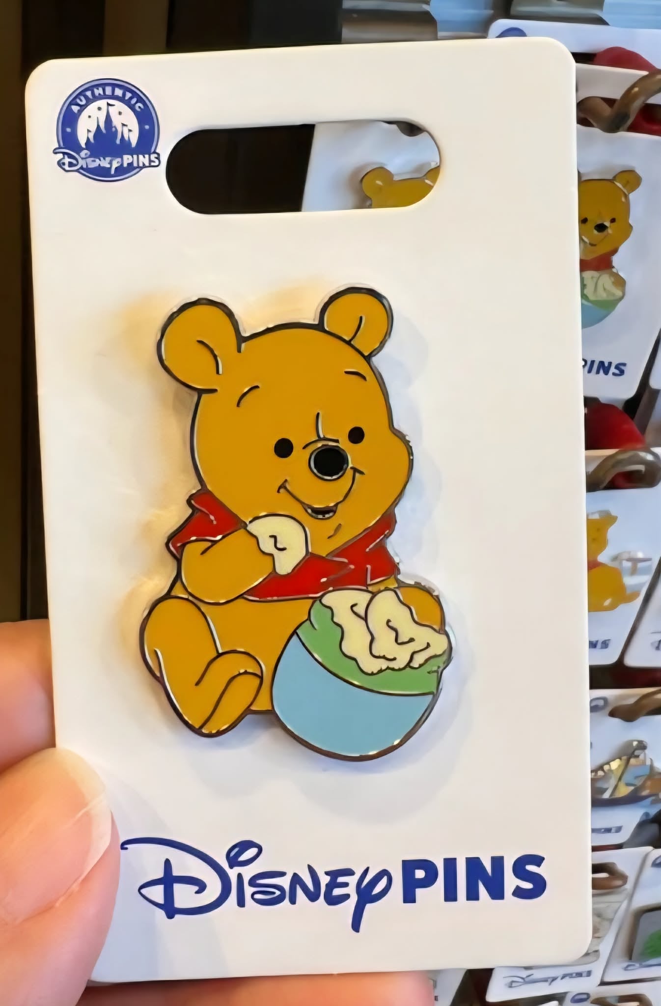 Winnie the Pooh Eating Hunny Disney Pin