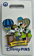 Disney World Saratoga Springs Resort & Spa Pin - Mickey and Minnie Mouse Hot Air Balloons