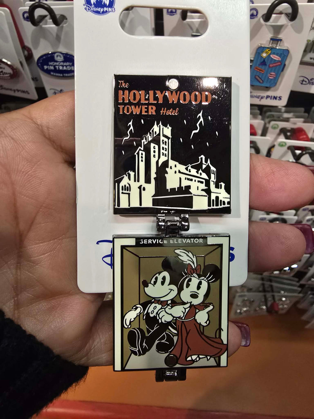 Tower of Terror Fold Out Disney Pin