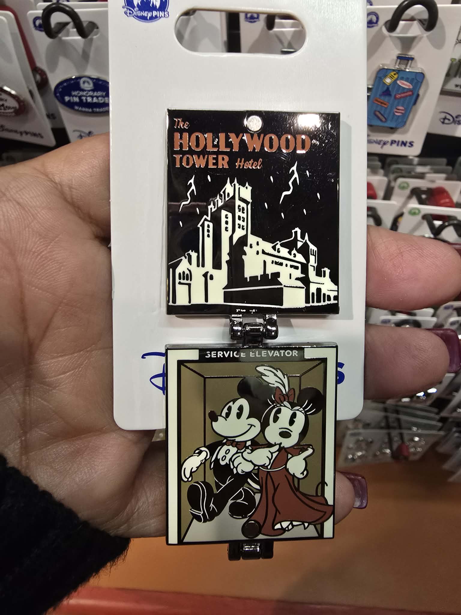 Tower of Terror Fold Out Disney Pin