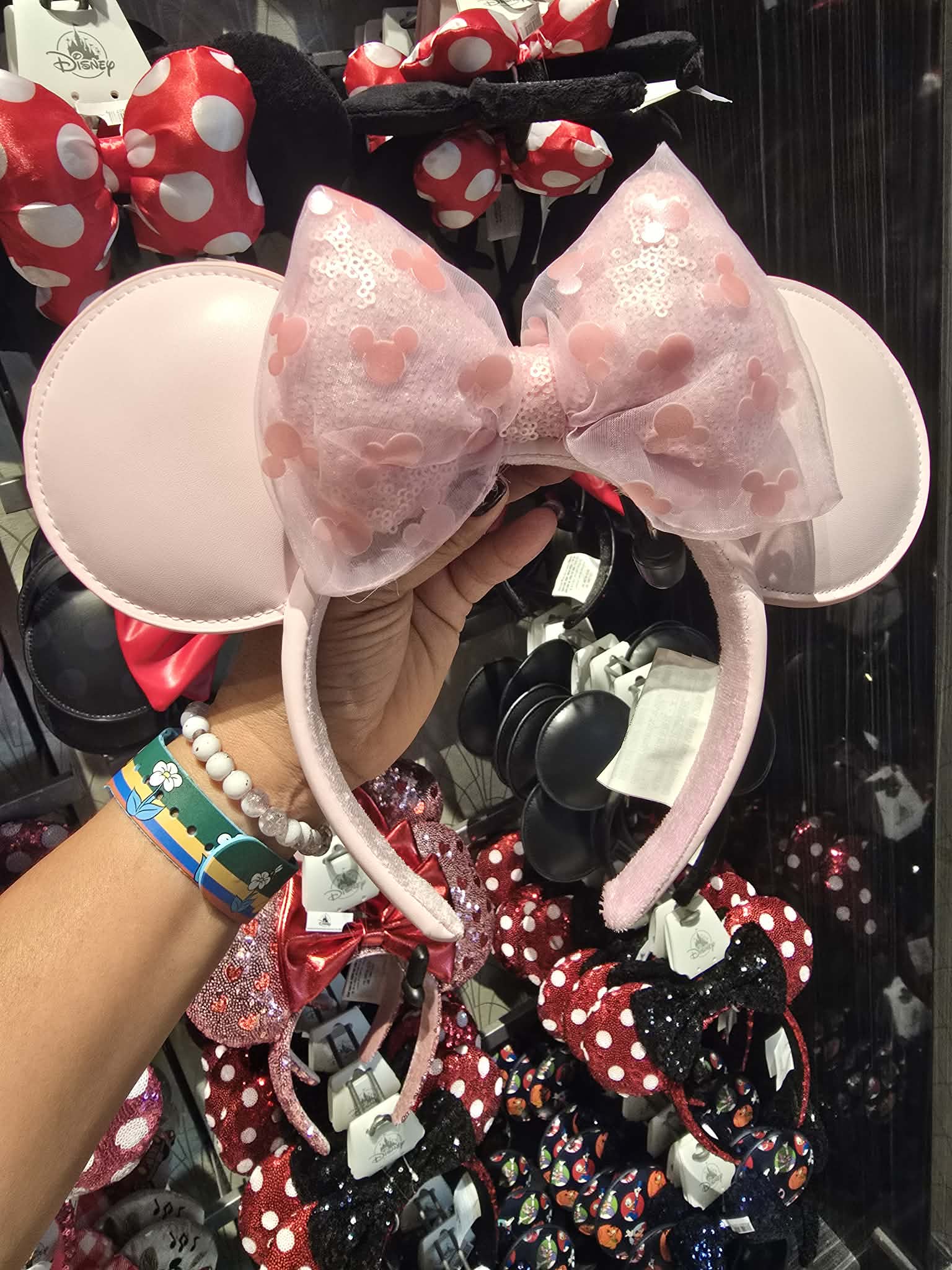 Pink Mickey Icons Minnie Mouse Ears Headband