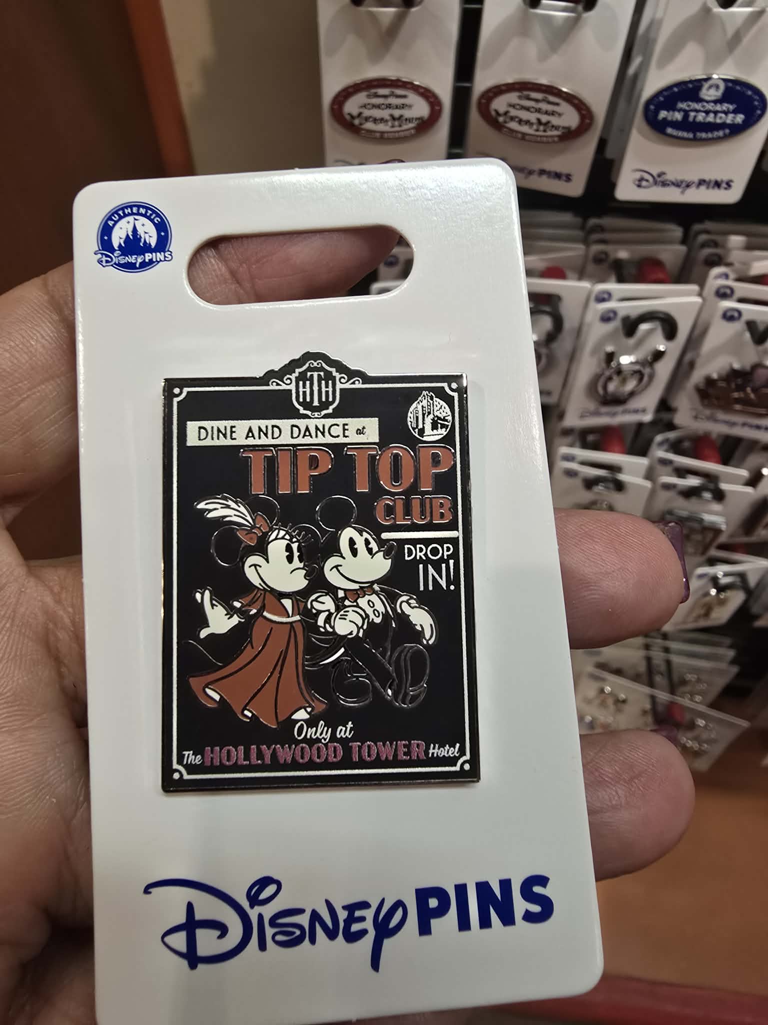 Mickey & Minnie Tower of Terror Disney Pin