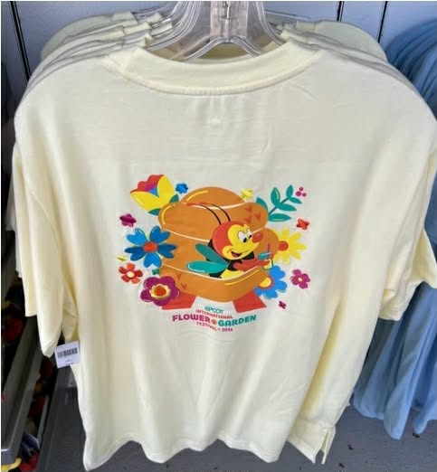 Yellow Spike the Bee 2026 Epcot Flower & Garden Festival Adult T-Shirt