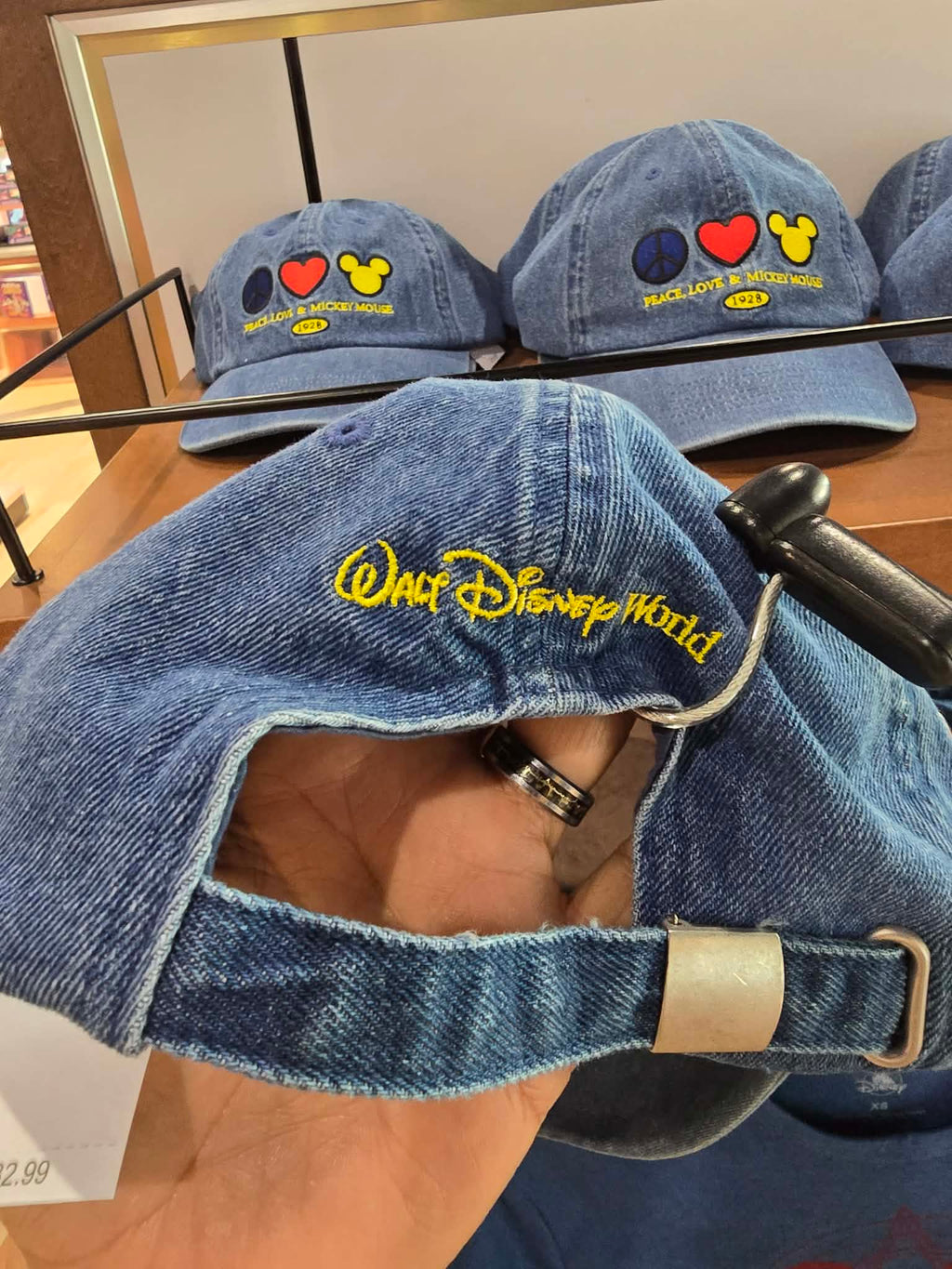 Disney Peace Love Mickey Baseball Cap
