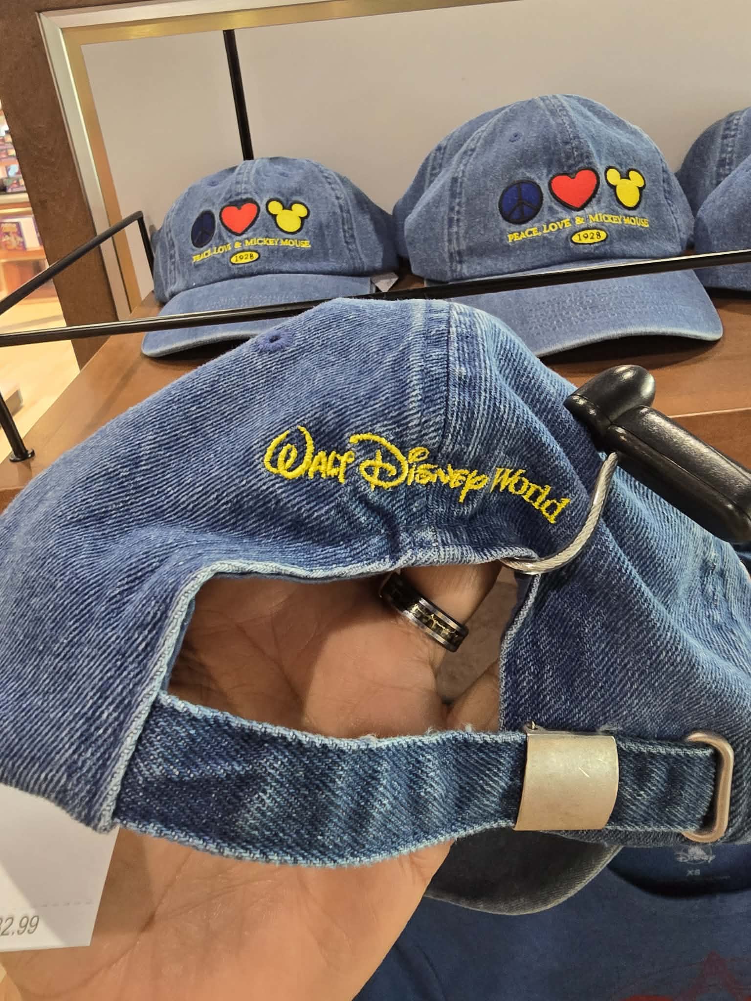 Disney Peace Love Mickey Baseball Cap