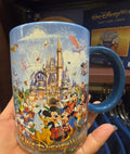 Disney Theme Park Souvenir Mug - Cinderella Castle & Classic Characters