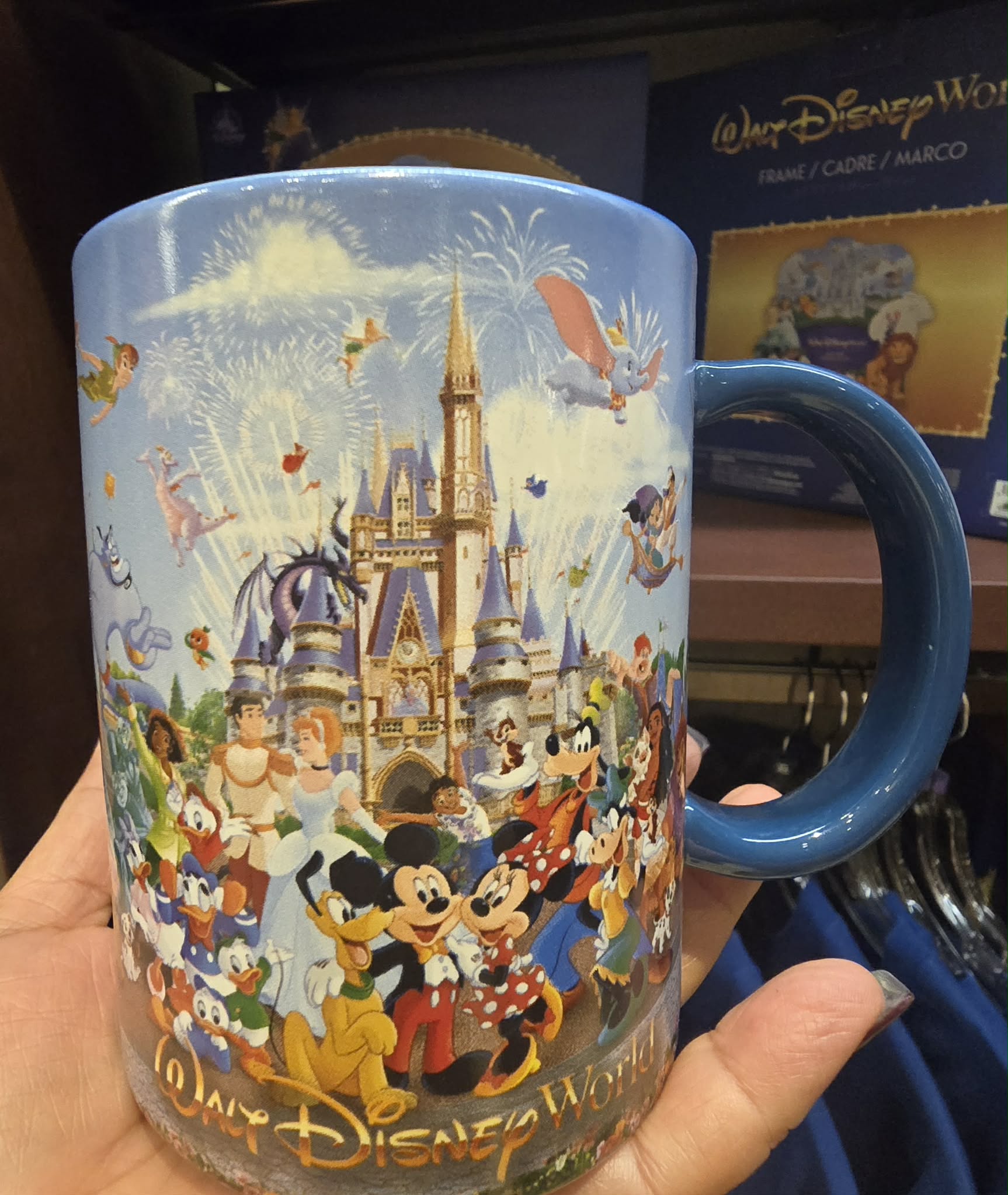 Disney Theme Park Souvenir Mug - Cinderella Castle & Classic Characters