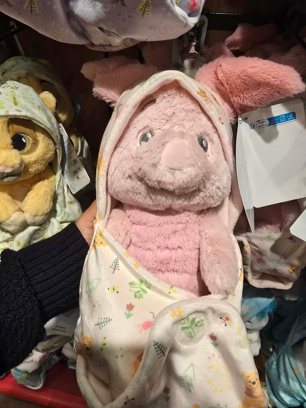Disney Baby Piglet Swaddled Plush - Winnie the Pooh