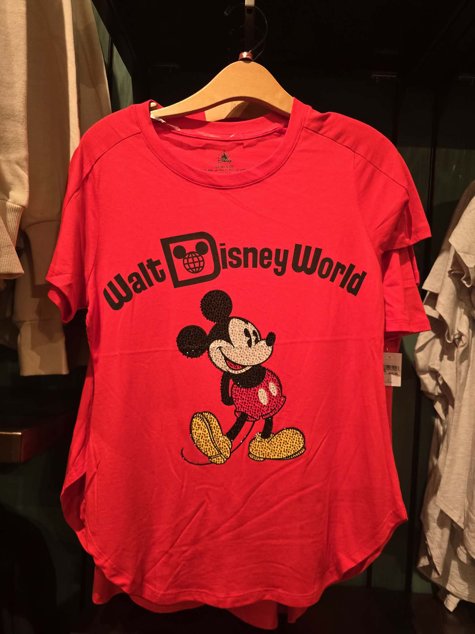 Mickey Mouse Rhinestone Graphic T-Shirt