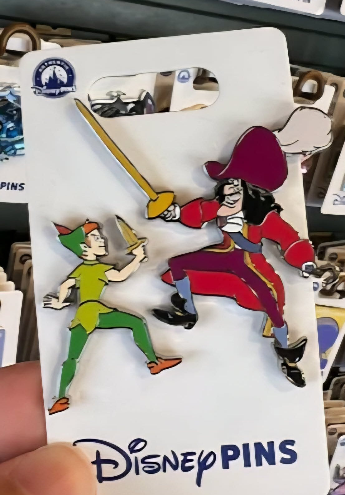 Peter Pan & Captain Hook Disney Pin Set