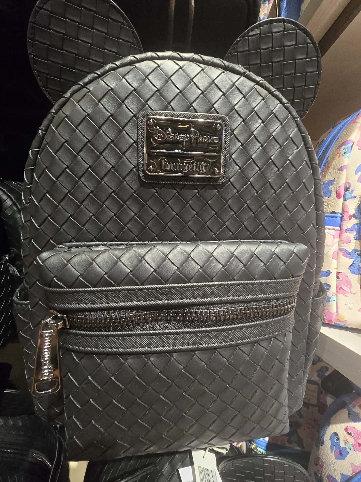 Mickey Mouse Woven Black Loungefly Backpack