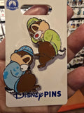 Disney Parks Chip & Dale Sleeping Baby Pin