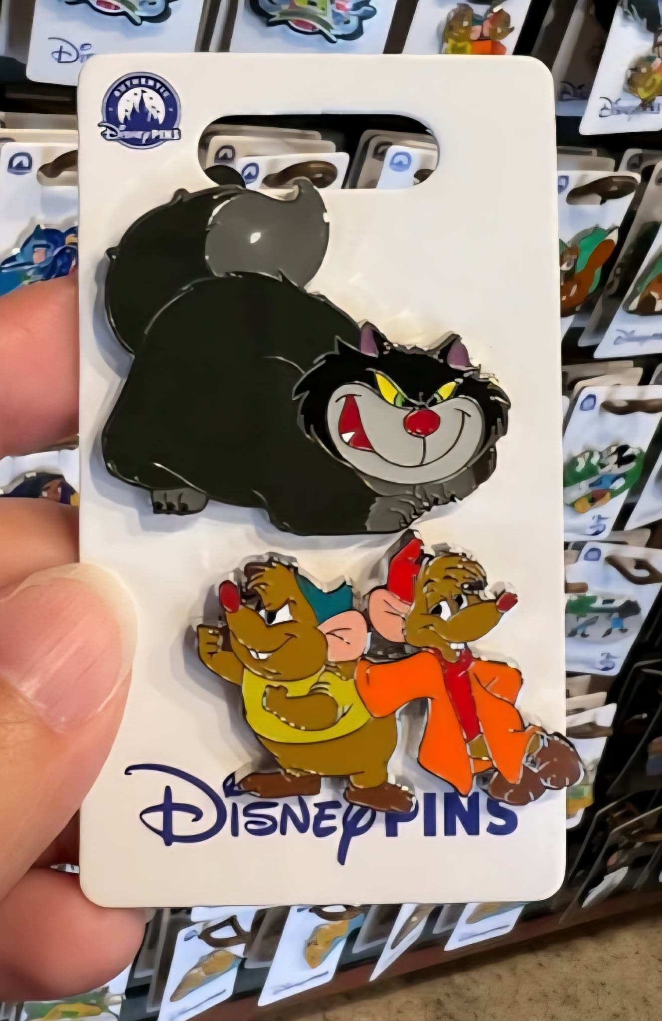 Lucifer & Jaq and Gus Disney Pin Set