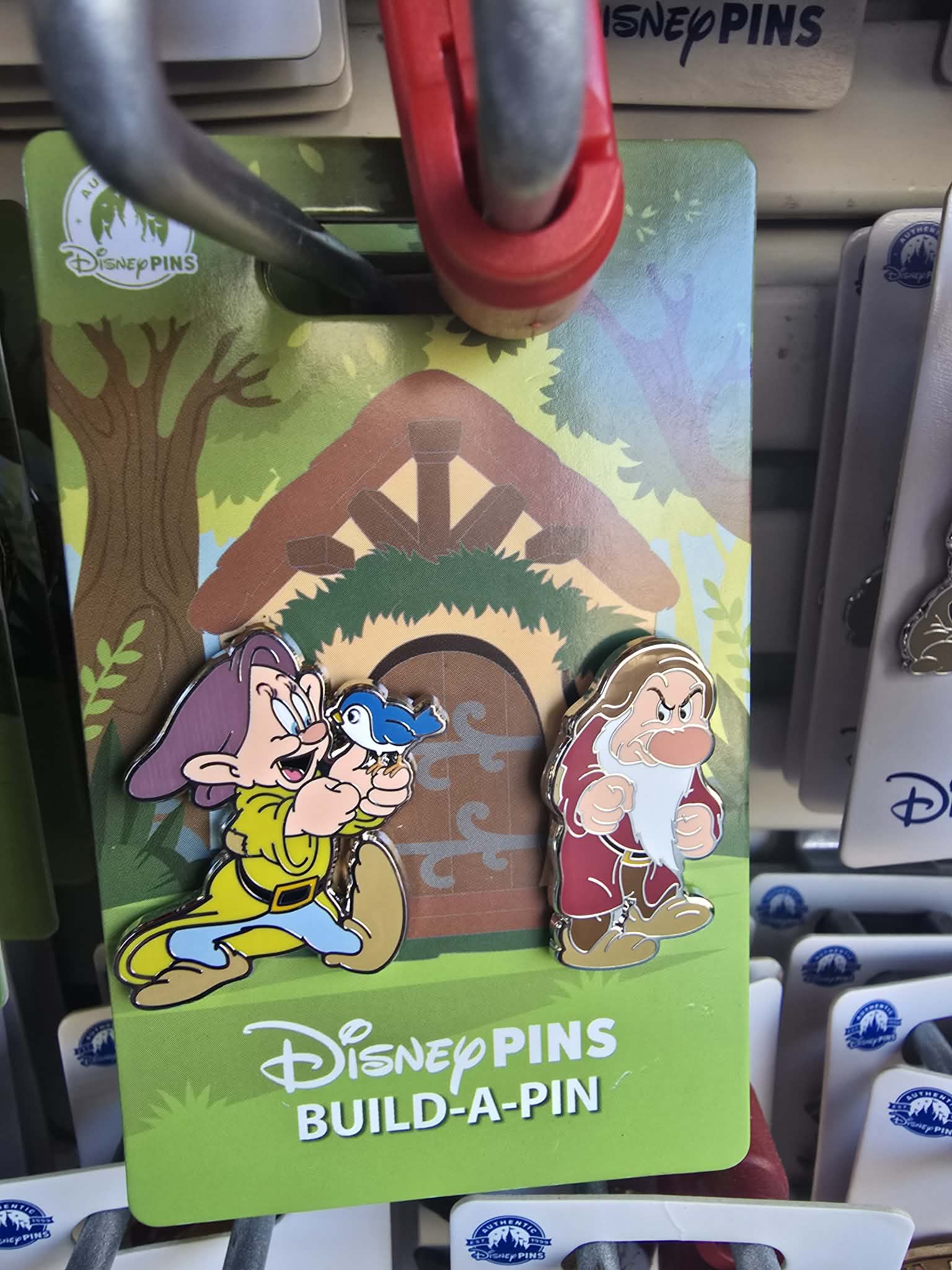 Dopey & Grumpy Build a Pin Disney Pin Set