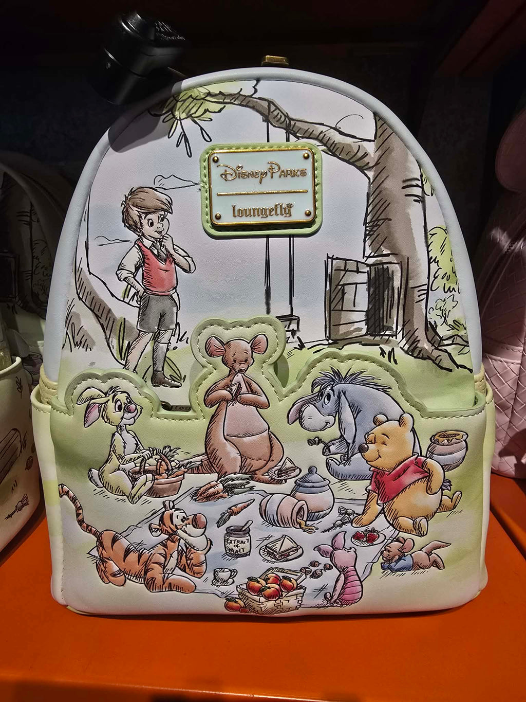 Disney Parks Loungefly Winnie the Pooh and Friends Picnic Fun Mini Backpack