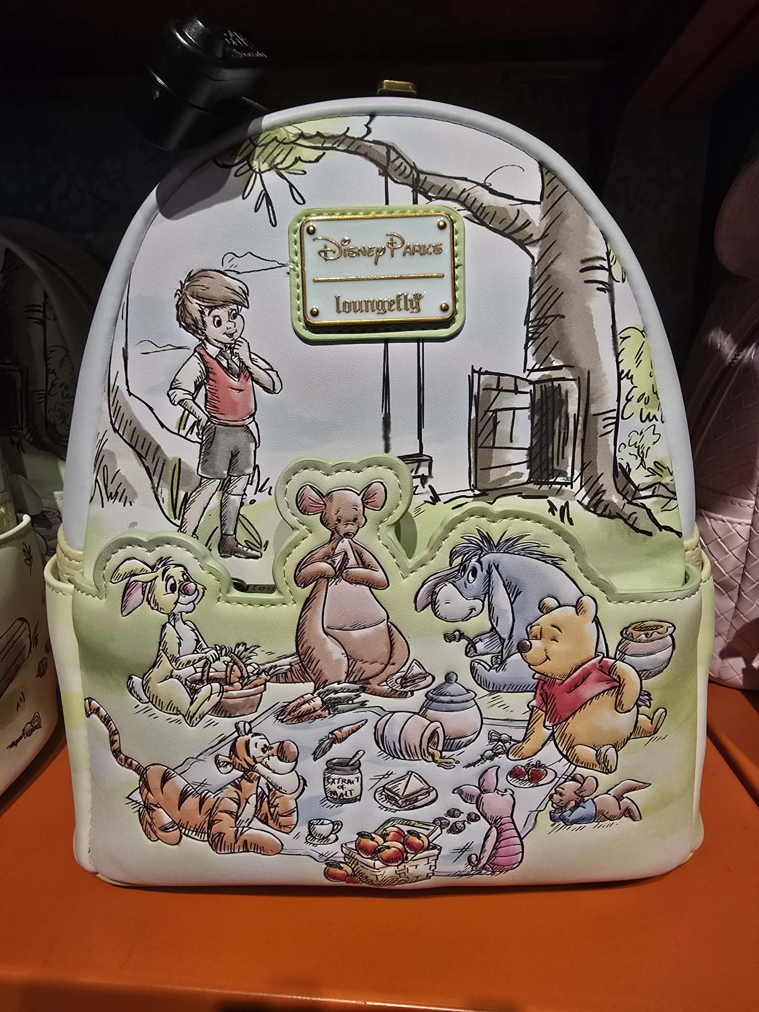 Disney Parks Loungefly Winnie the Pooh and Friends Picnic Fun Mini Backpack
