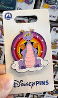 Figment with Rainbow Background Disney Pin