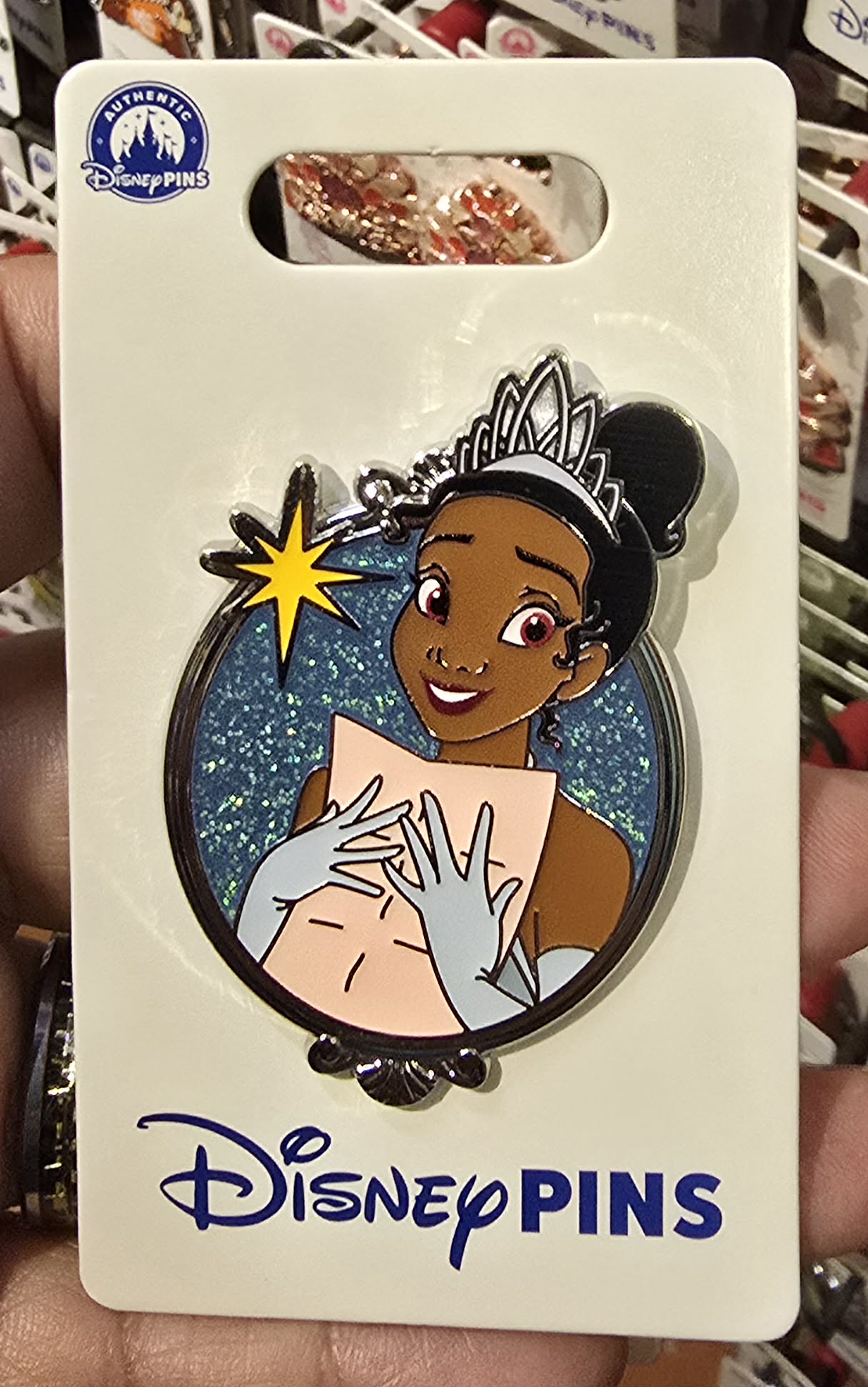 Princess Tiana Pin - Glitter Portrait