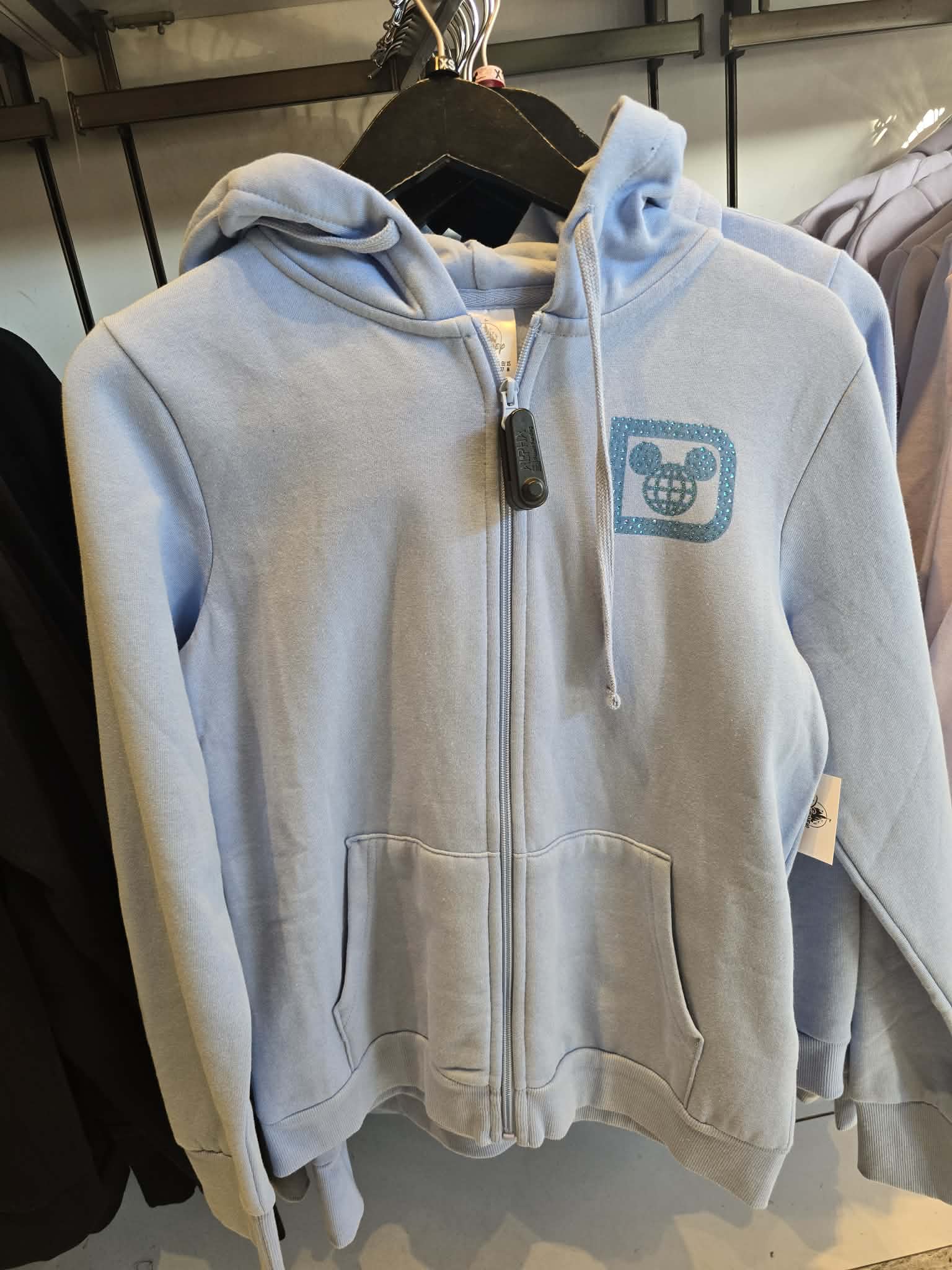 Blue Disney Parks Bedazzled Donald Duck Zip Up Hoodie